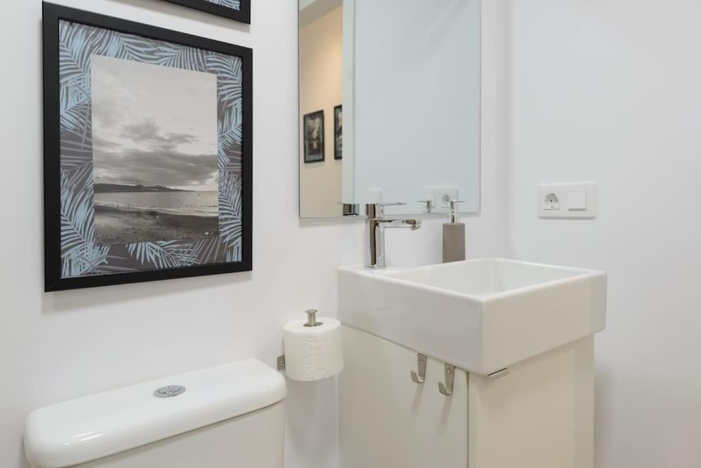 Estudio En Playa De Las Canteras لاس بالماس دي غران كاناريا المظهر الخارجي الصورة